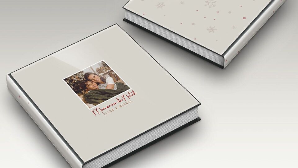 Álbum  de natal - Janela com Foto